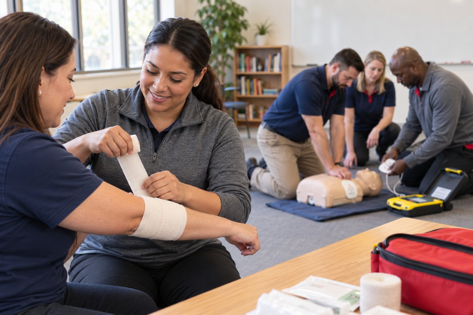 CPR AED and First Aid training